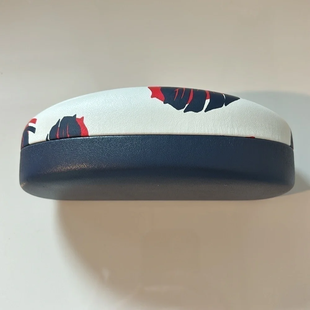 Lucky Brand Tropical Leaf Print Glasses / Sunglasses Case NEW!
